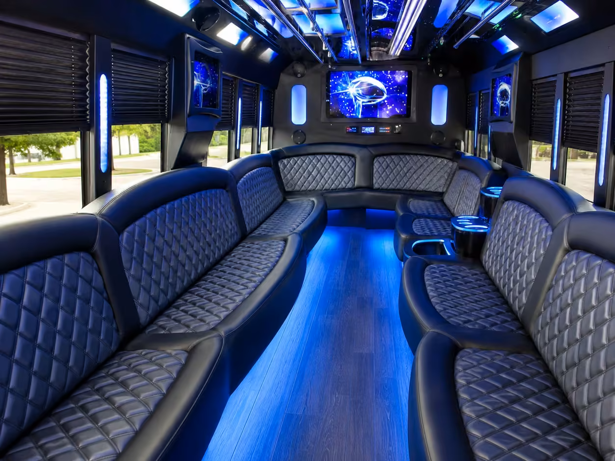 jacksonville party bus interior
